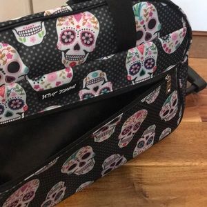 Betsey Johnson Sugar Skull Travel Bag